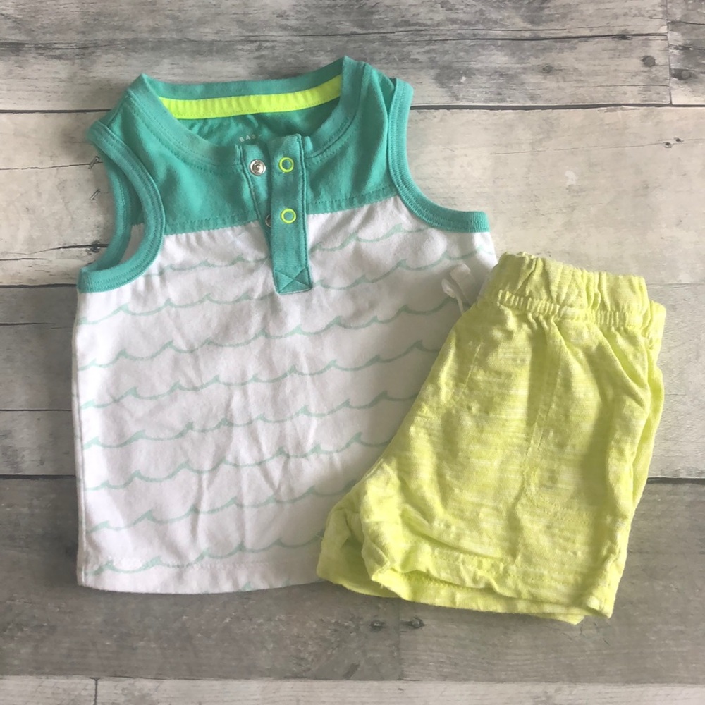 Baby Cat & Jack tank top and matching shorts set